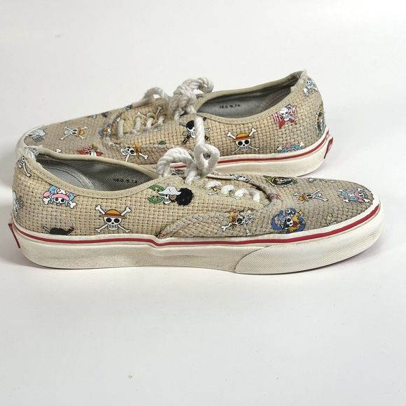 Vans One Piece Authentic Nami Straw Hat Crew Shoe Sneaker Men 6.5 / Womens 8 - Picture 6 of 16